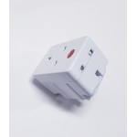 UK 13A 3WAY ADAPTOR WITH NEON