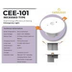 CANDLELUX CEE101 RECESSED EYE BALL EMERGENCY LIGHT