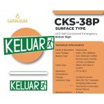 CANDLELUX CKS-38P WALL MOUNTED KELUAR SIGN