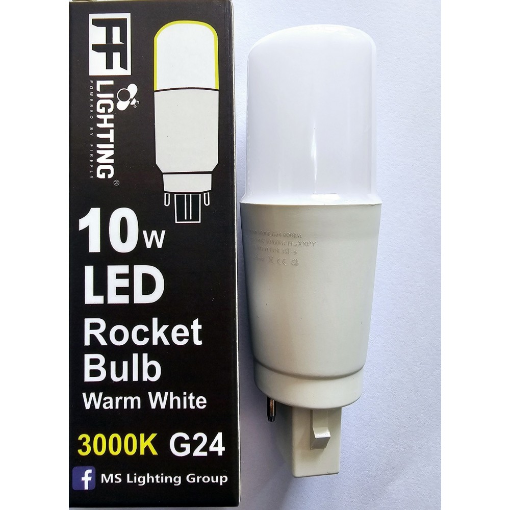 LED PLC(G24) 10W ROCKET BULB 3000K