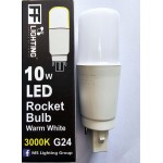 LED PLC(G24) 10W ROCKET BULB 3000K