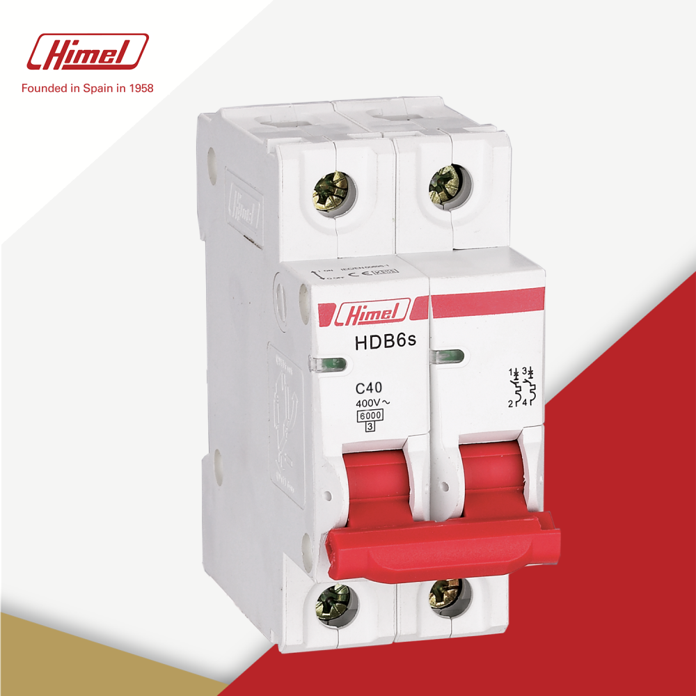 HIMEL 40A 6KA 2POLE MCB