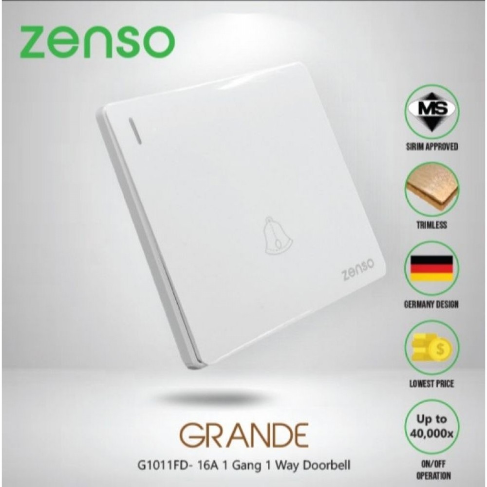 GRANDE WHITE BELL PUSH